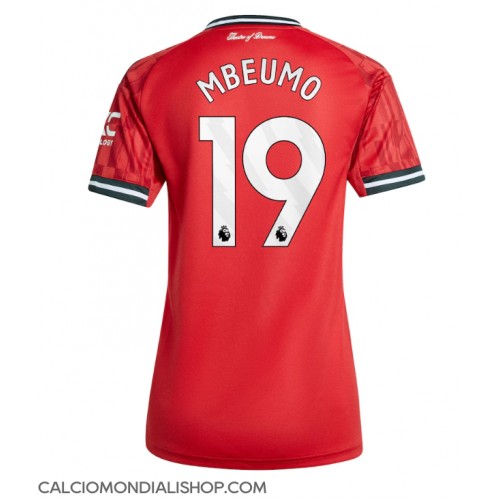 Maglie da calcio Manchester United Bryan Mbeumo #19 Prima Maglia Femminile 2025-26 Manica Corta